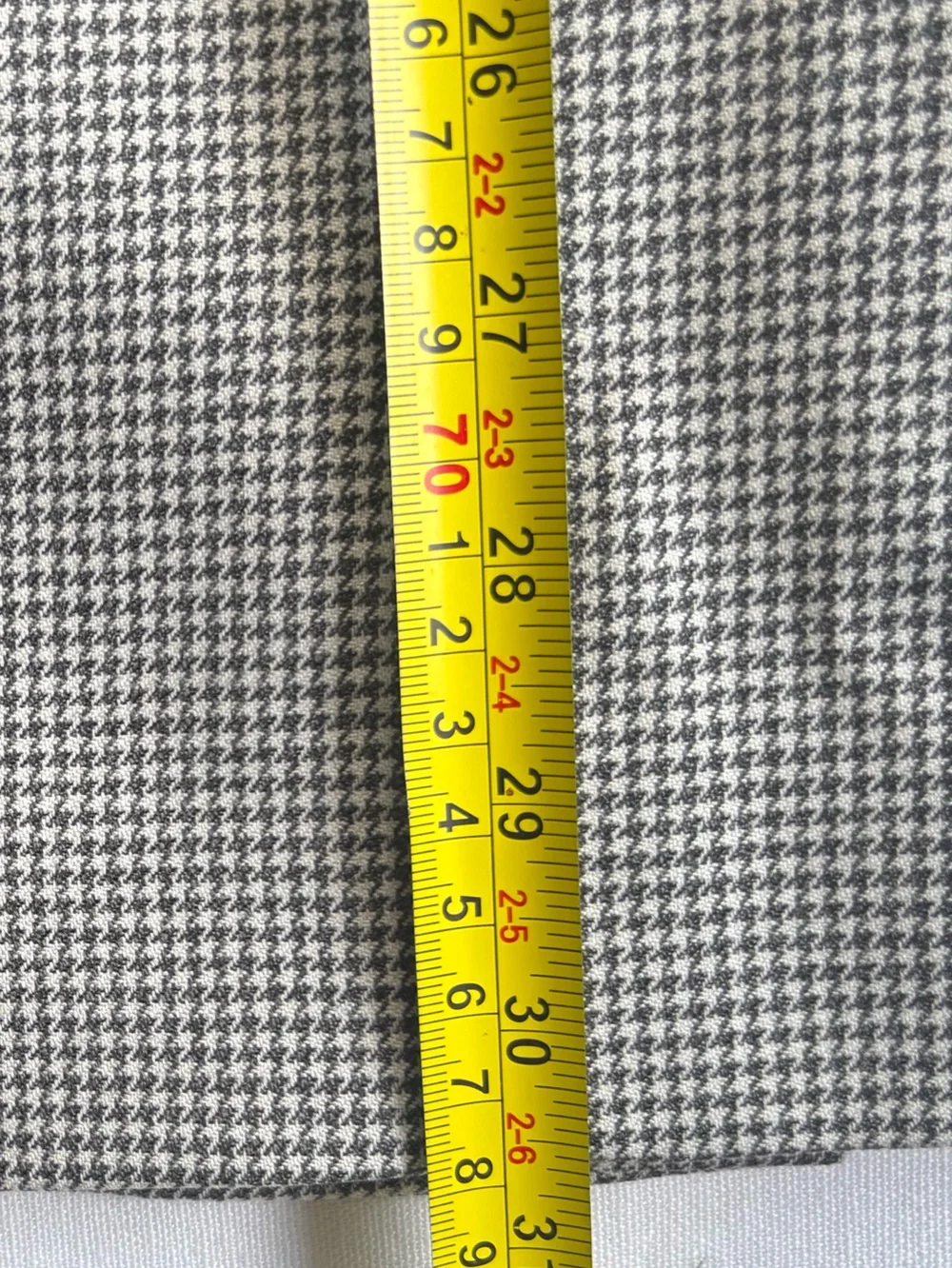 NWOT Tommy Hilfiger Gray Micro Houndstooth Plaid Two-Button Sport Coat Size 50 R